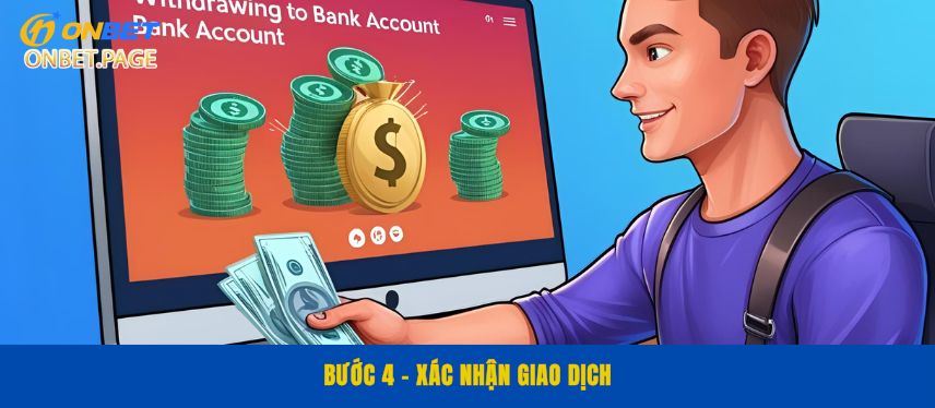 Rút Tiền Bước 4 - Xác nhận giao dịch